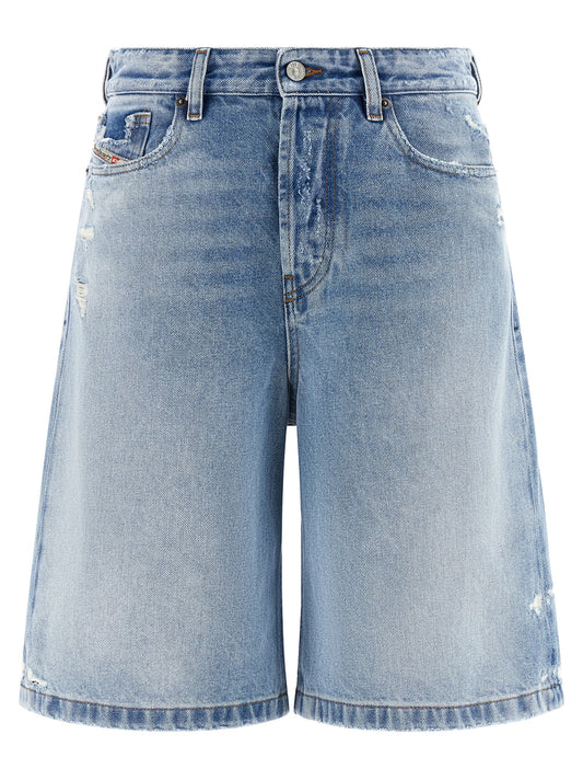 Shorts bermudas Diesel en coton bleu