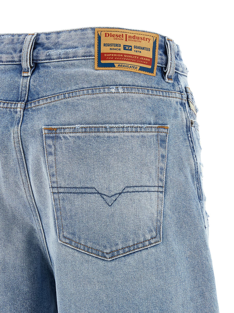 Diesel Blue Cotton Bermuda Shorts