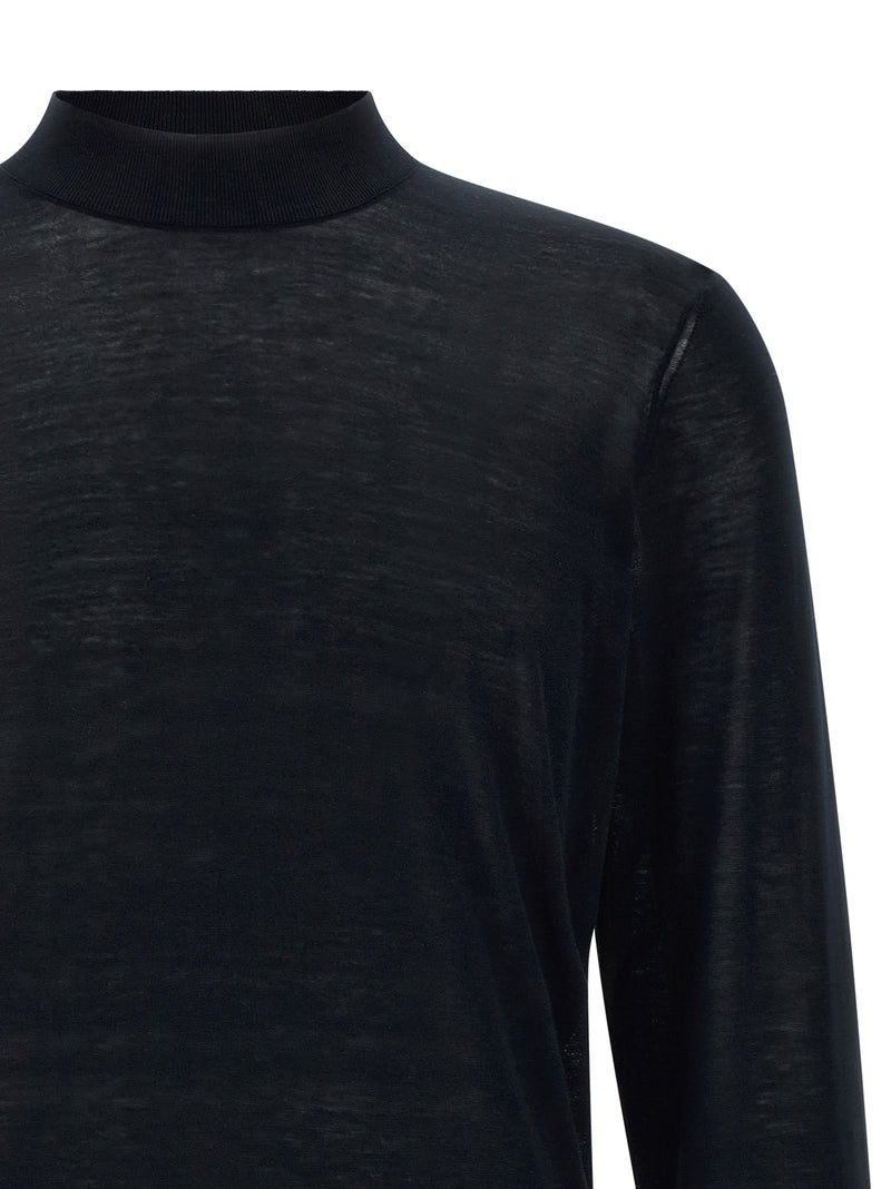 Cardigan en soie bleu Brunello Cucinelli