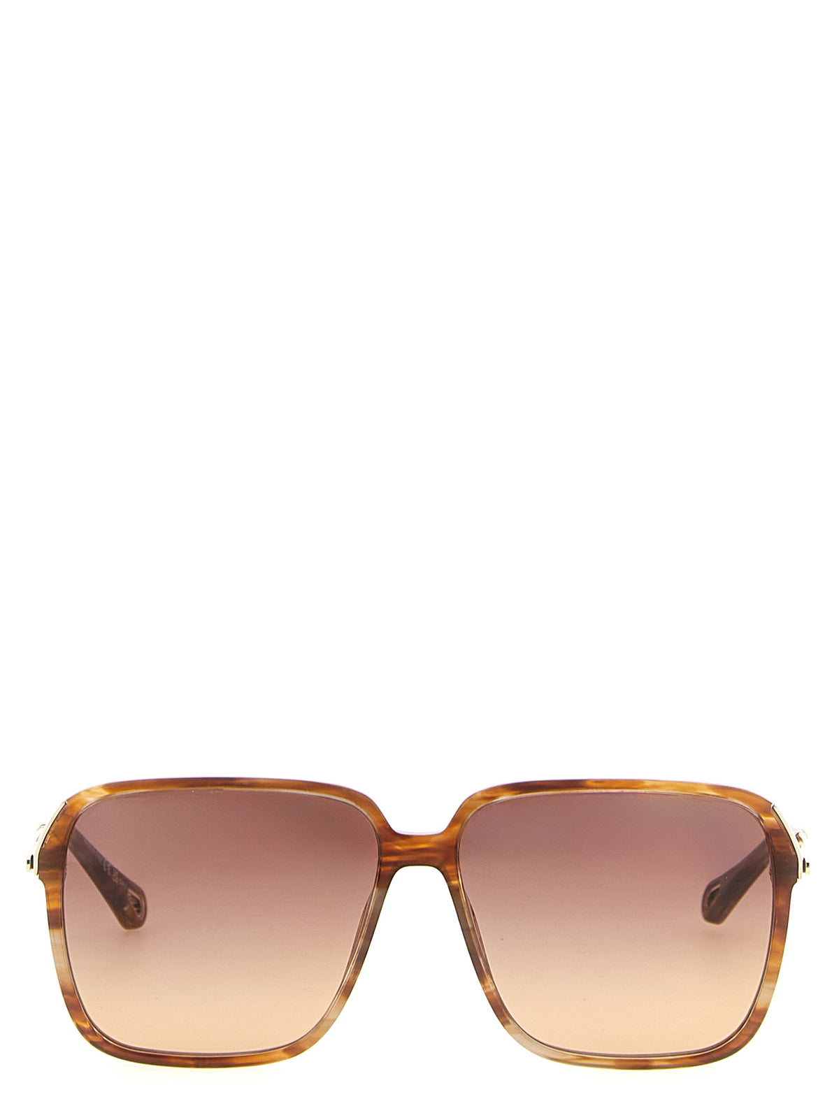 Lunettes de soleil Chloé en acétate marron