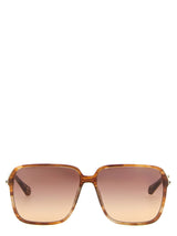 Lunettes de soleil Chloé en acétate marron