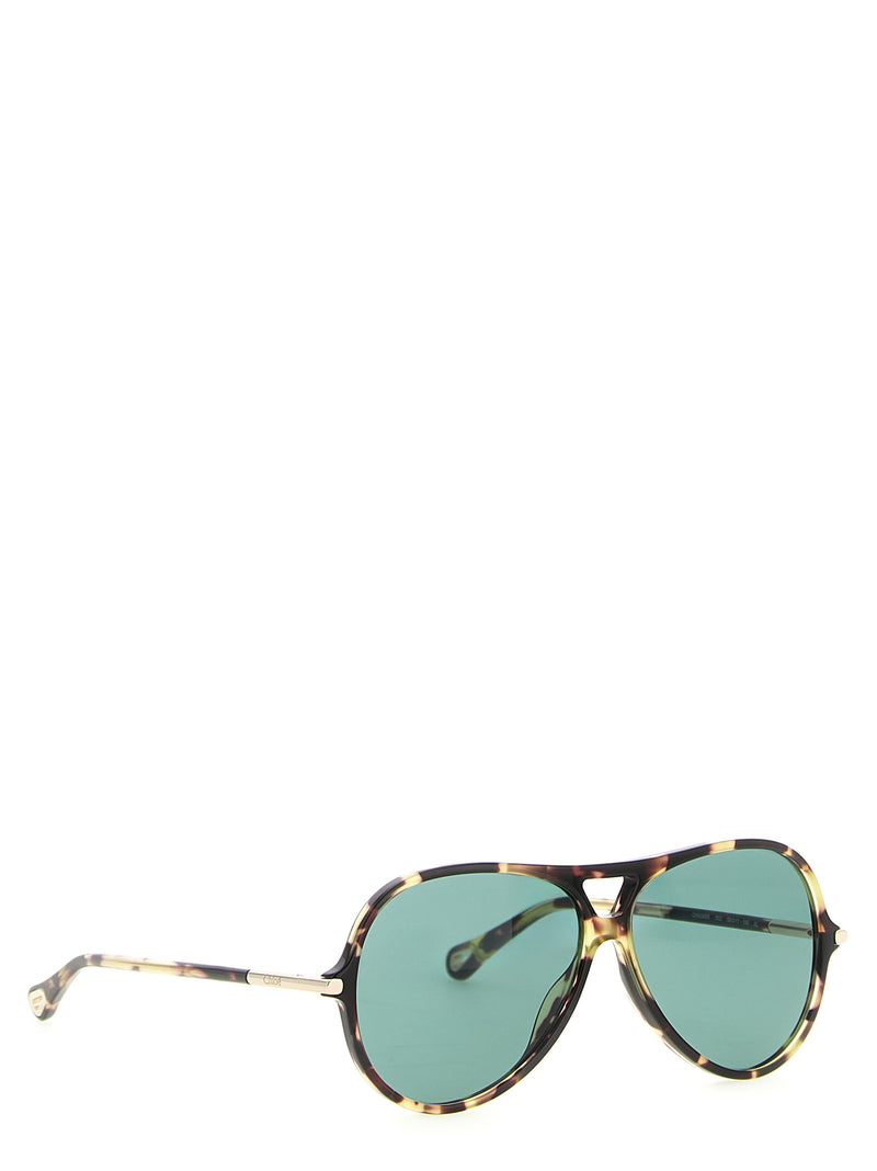 Lunettes de Soleil Chloé en Acétate Multicolore