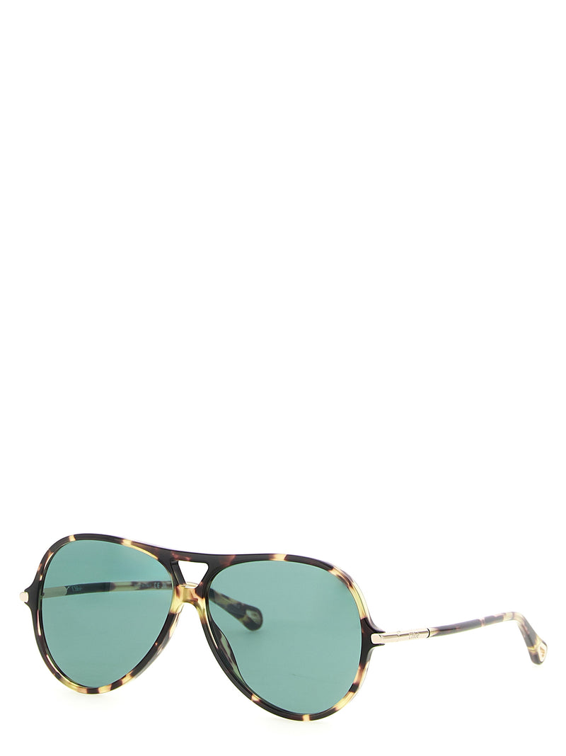 Lunettes de Soleil Chloé en Acétate Multicolore