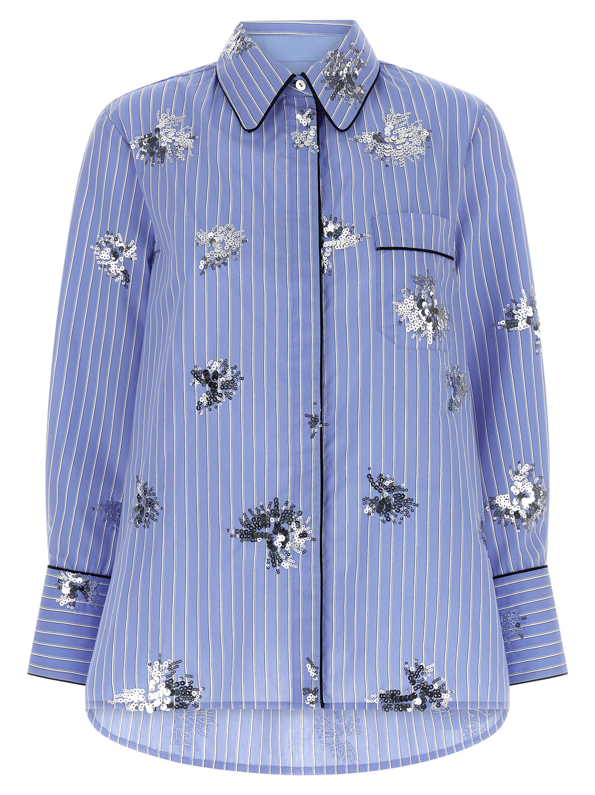 LE TWINS Blouse en coton bleue