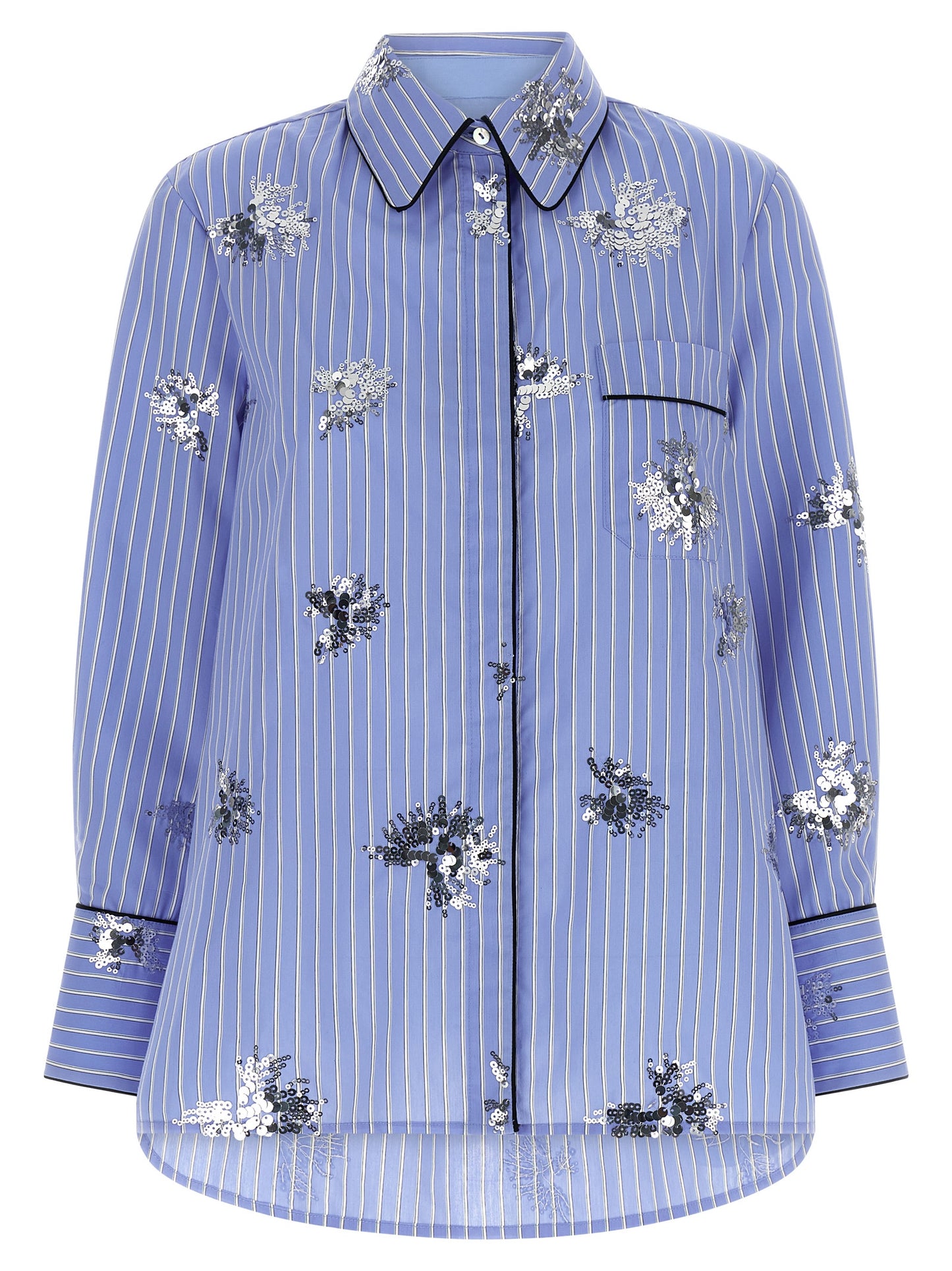 LE TWINS Blue Cotton Blouse