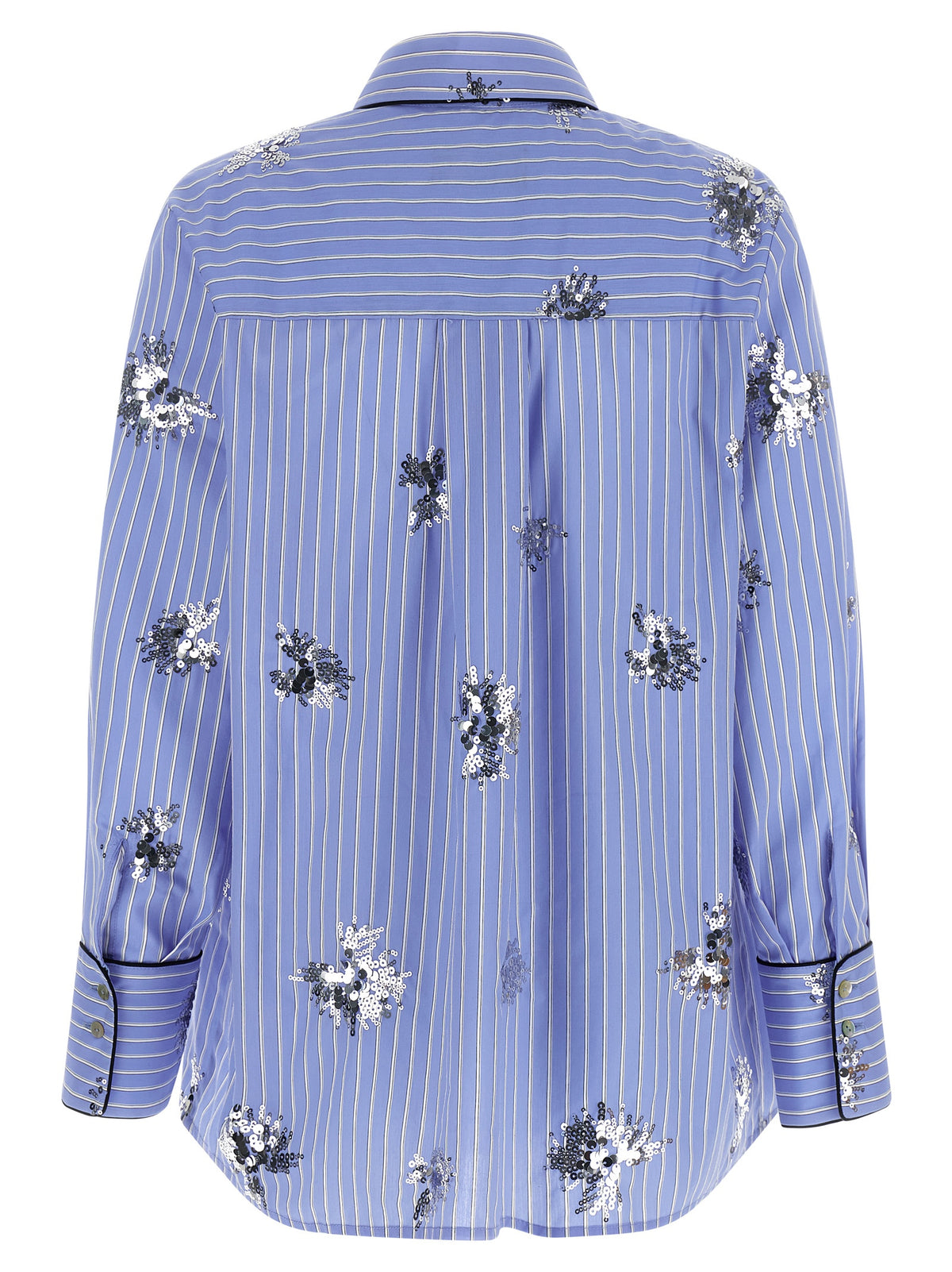 LE TWINS Blouse en coton bleue