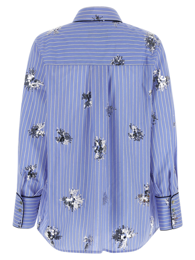 LE TWINS Blue Cotton Blouse