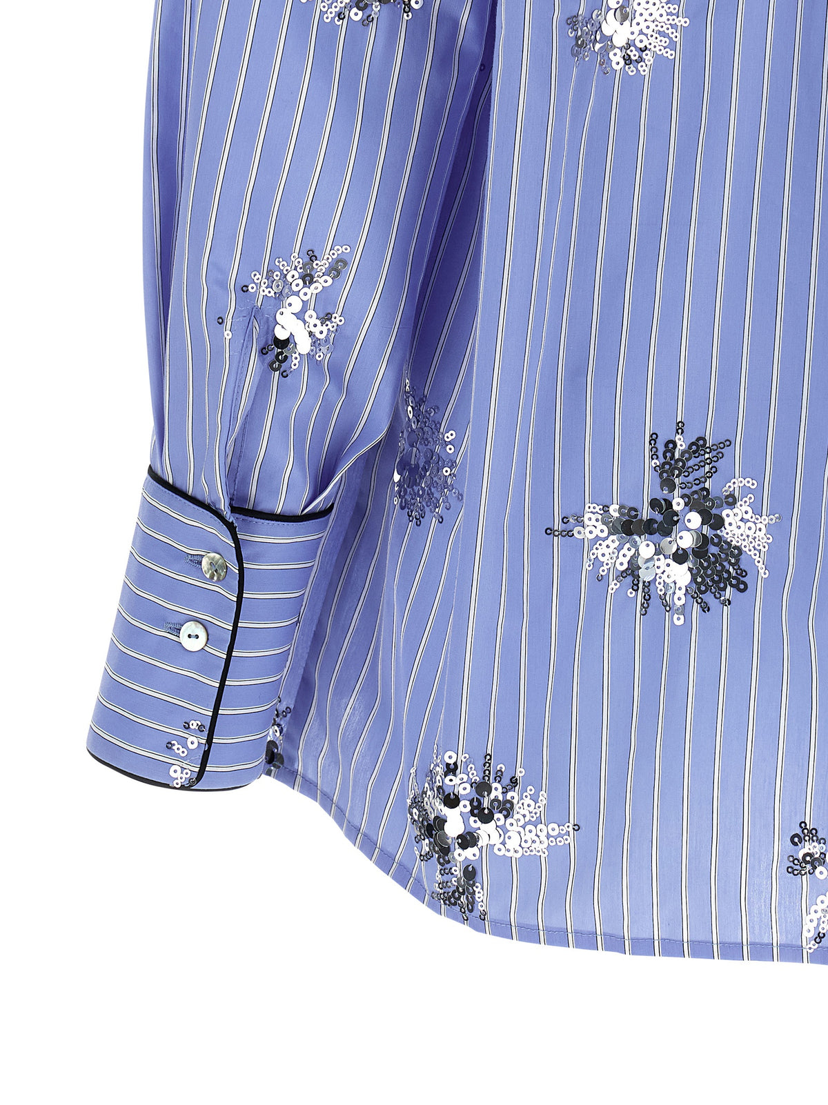 LE TWINS Blouse en coton bleue