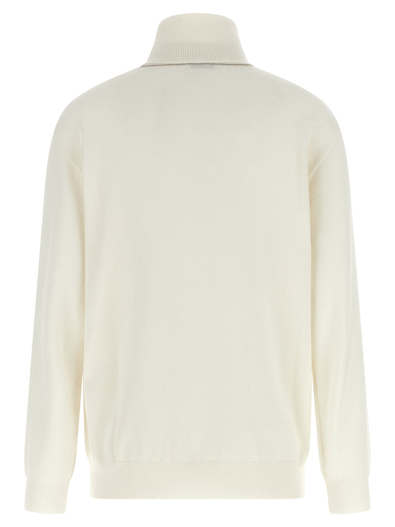 Brunello Cucinelli White Cashmere Cardigan