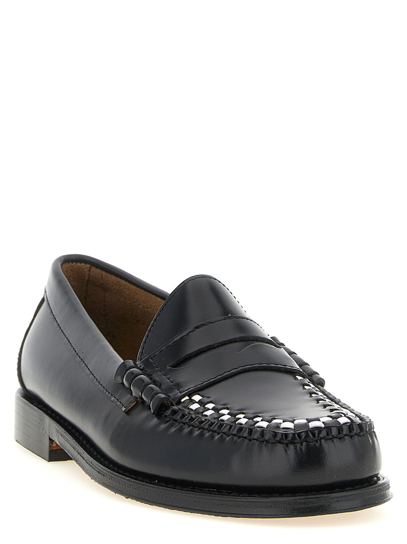 Mocassins bicolores en cuir de vache G.H. BASS