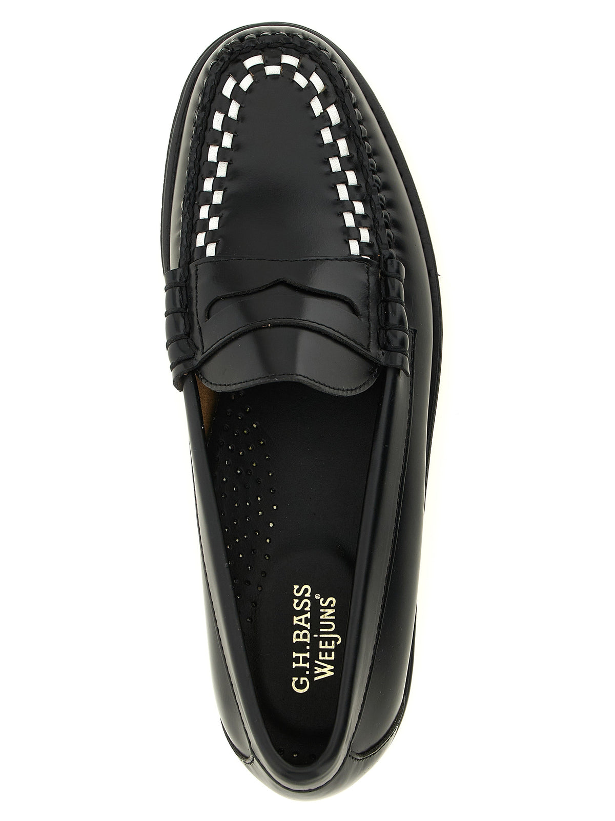 Mocassins bicolores en cuir de vache G.H. BASS