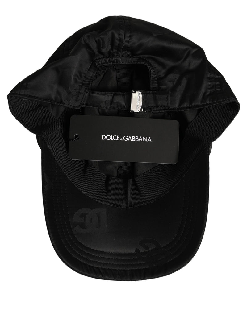 Casquette de baseball noire Dolce & Gabbana pour homme à monogramme DG