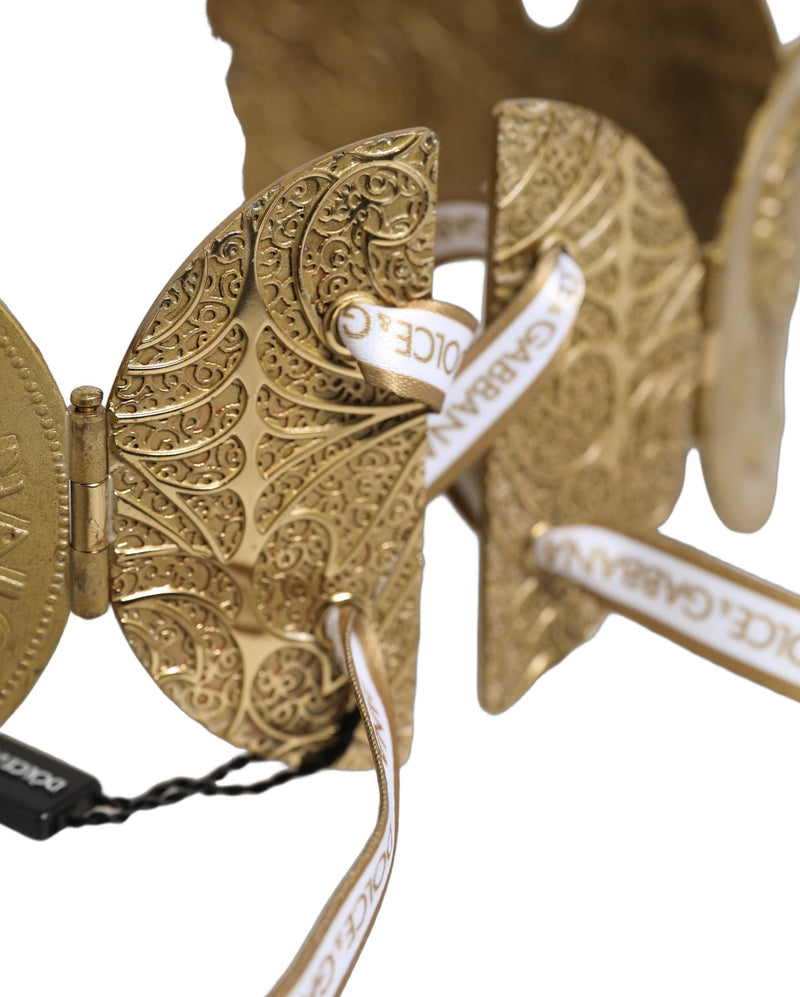 Ceinture Dolce & Gabbana en laiton doré avec pièces de monnaie en métal