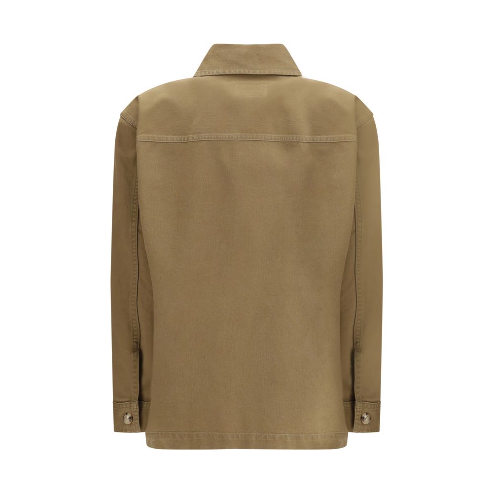 Veste en jean bicolore en coton Saint Laurent