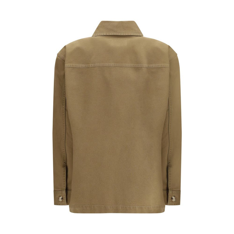 Veste en jean bicolore en coton Saint Laurent