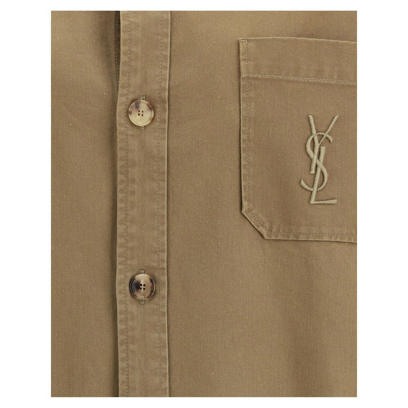 Veste en jean bicolore en coton Saint Laurent