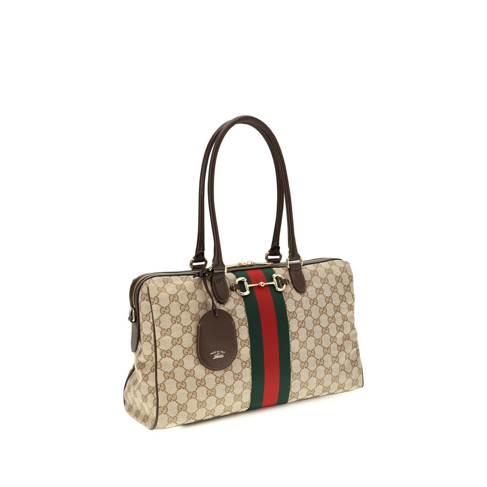 Sac à main Gucci en tissu beige