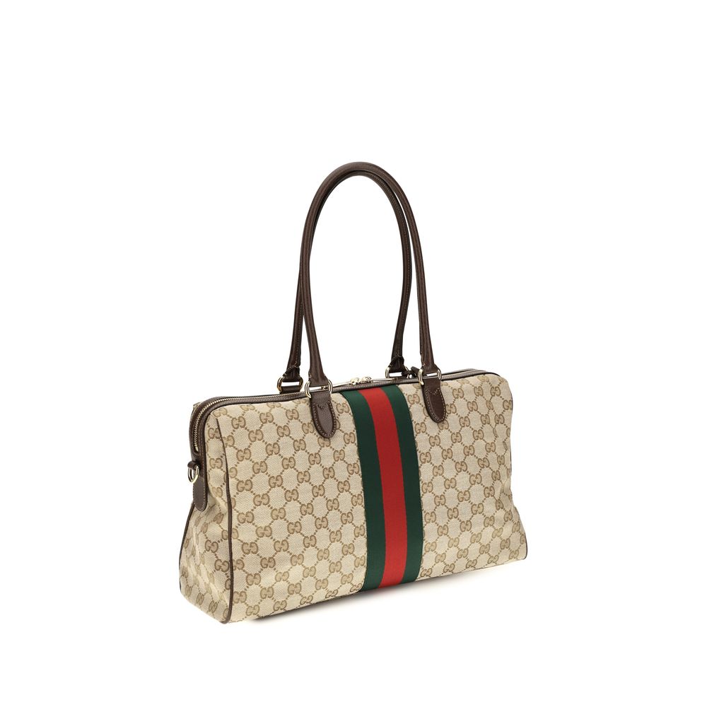 Sac à main Gucci en tissu beige