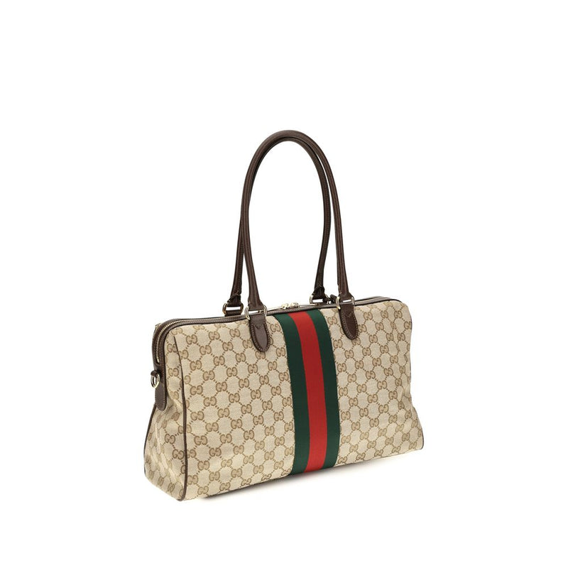 Sac à main Gucci en tissu beige