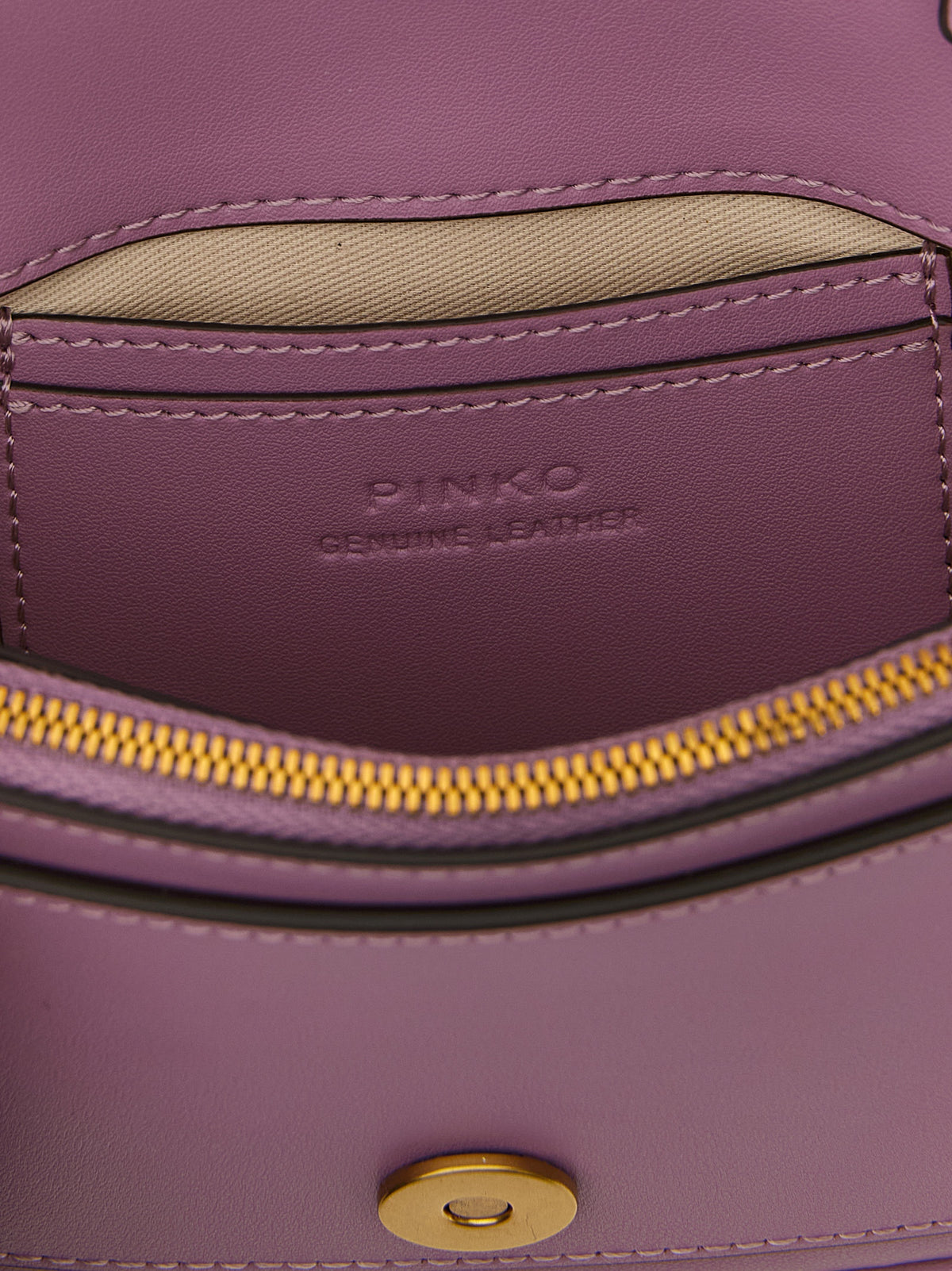 Sac bandoulière PINKO en cuir d'agneau multicolore