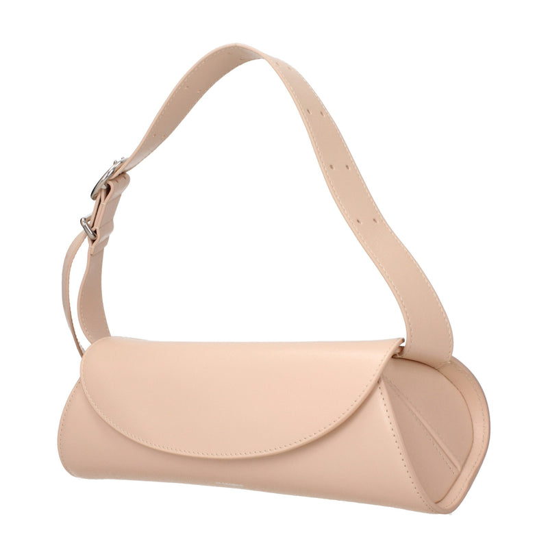 Sac bandoulière en cuir rose Jil Sander
