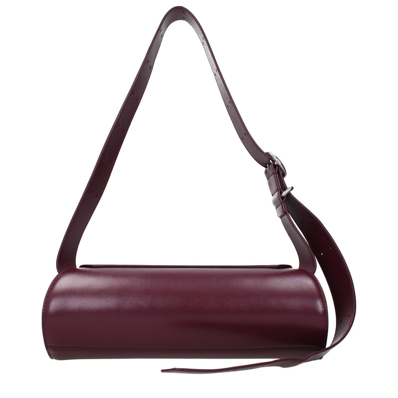 Sac bandoulière Jil Sander en cuir rouge