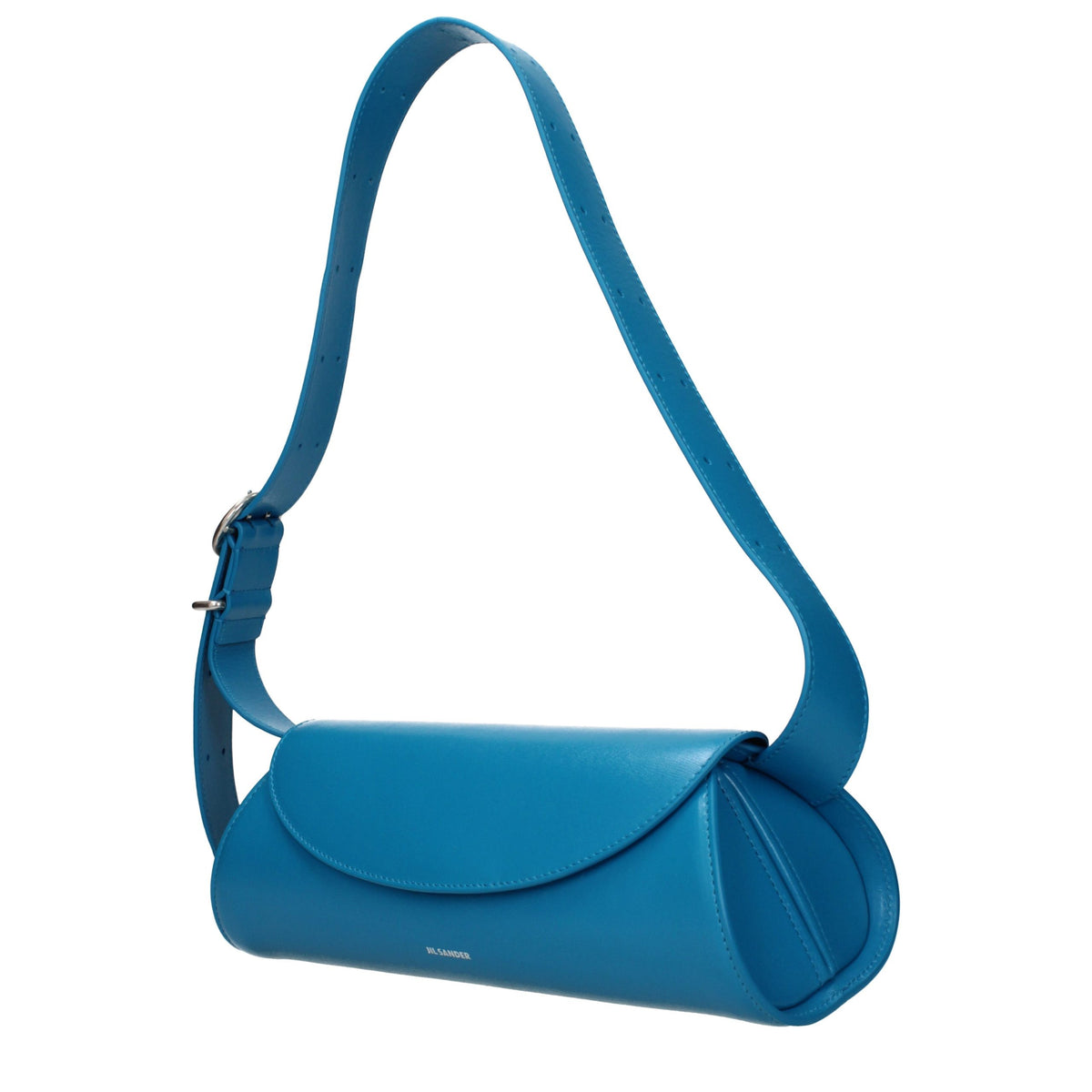 Sac bandoulière en cuir bleu Jil Sander