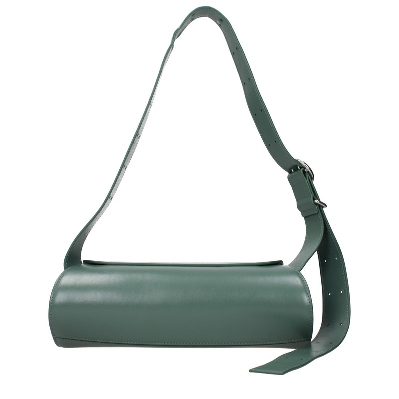 Sac bandoulière en cuir vert Jil Sander