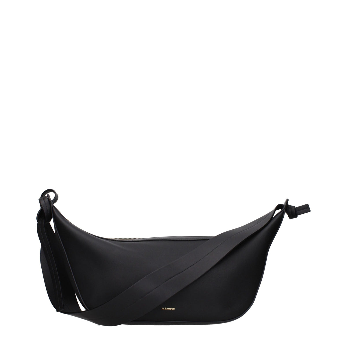 Sac bandoulière Jil Sander en cuir noir