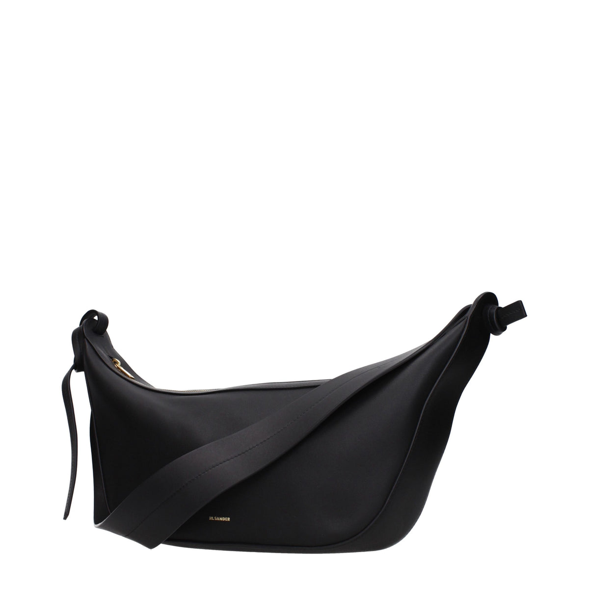Sac bandoulière Jil Sander en cuir noir