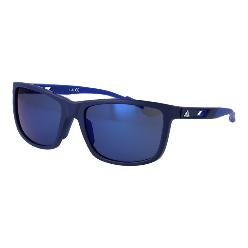 Lunettes de soleil Adidas en plastique bleu