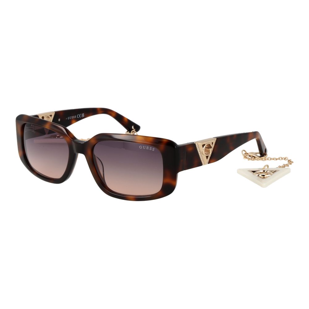 Lunettes de soleil Guess en acétate marron