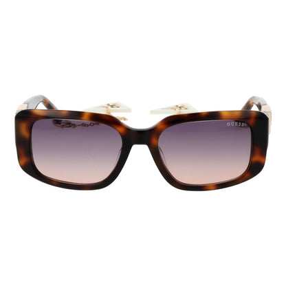 Lunettes de soleil Guess en acétate marron