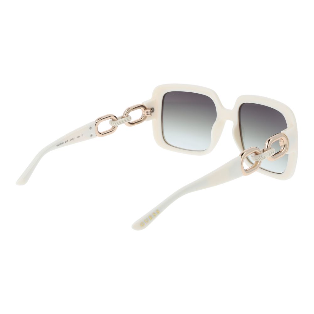 Lunettes de soleil Guess en plastique blanc