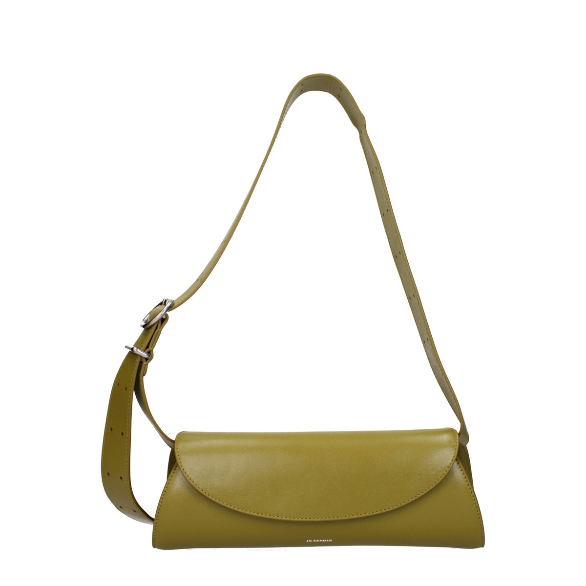 Sac bandoulière en cuir vert Jil Sander