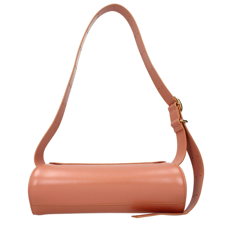Sac bandoulière en cuir rose Jil Sander