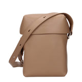 Sac bandoulière en cuir marron Jil Sander