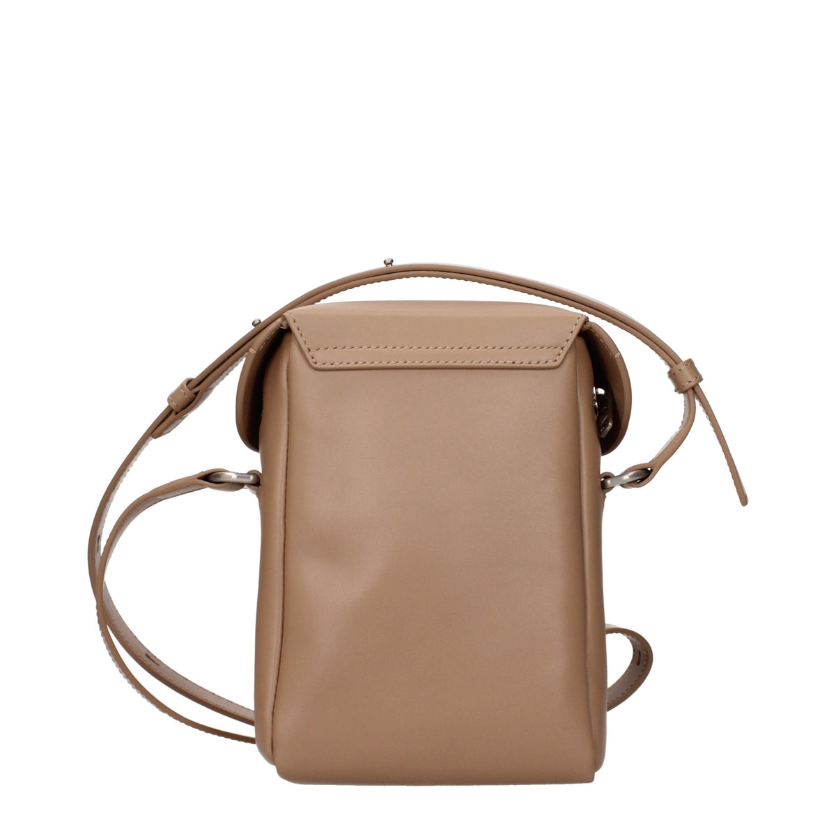 Sac bandoulière en cuir marron Jil Sander