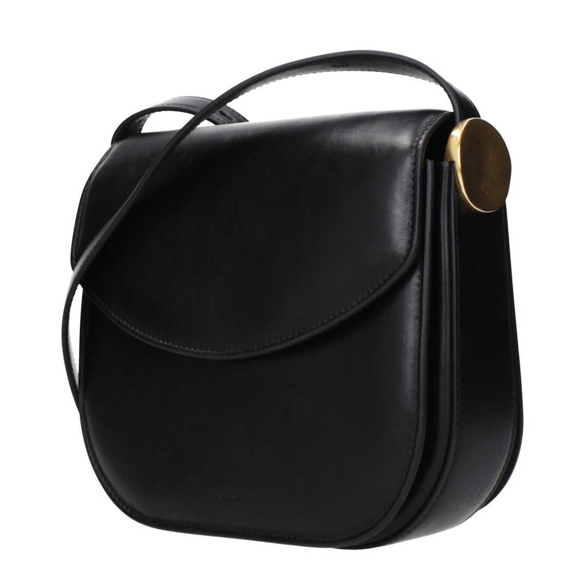 Sac bandoulière Jil Sander en cuir noir