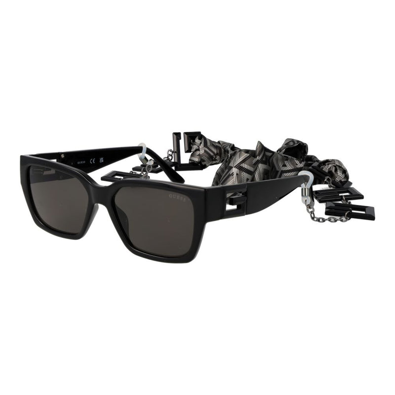 Guess Black Plastic Square Sunglasses for Unisex