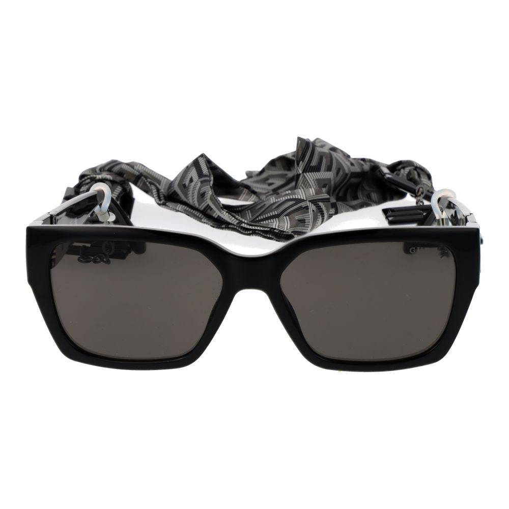 Lunettes de soleil Guess en plastique noir