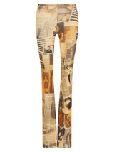 Pantalon décontracté multicolore en polyamide Jean Paul Gaultier