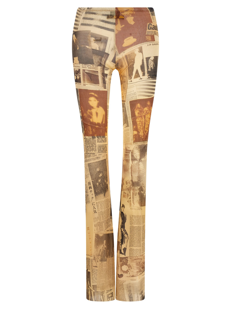 Jean Paul Gaultier Multicolor Polyamide Casual Pants