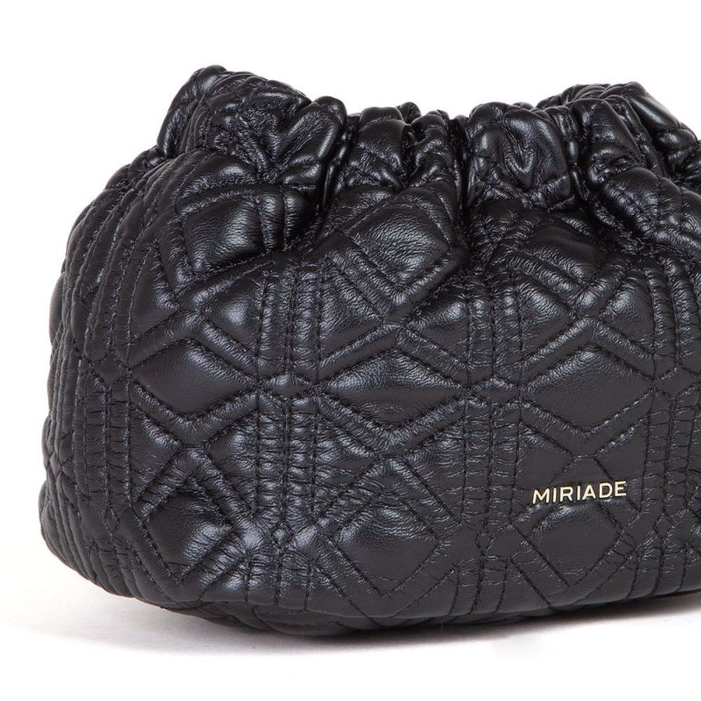 Sac bandoulière MIRIADE en polyéthylène noir