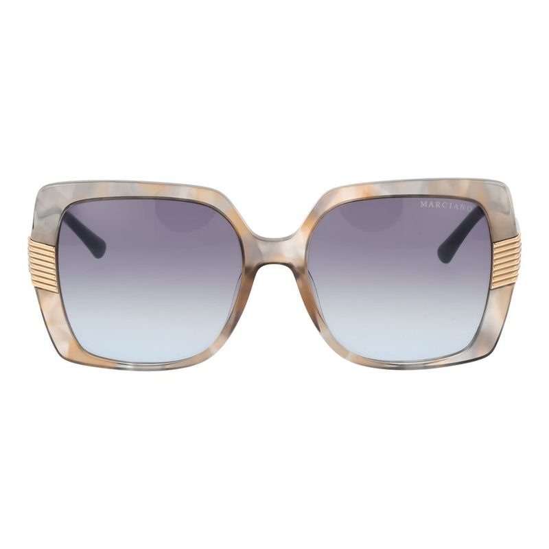 Lunettes de soleil Marciano by Guess en plastique marron