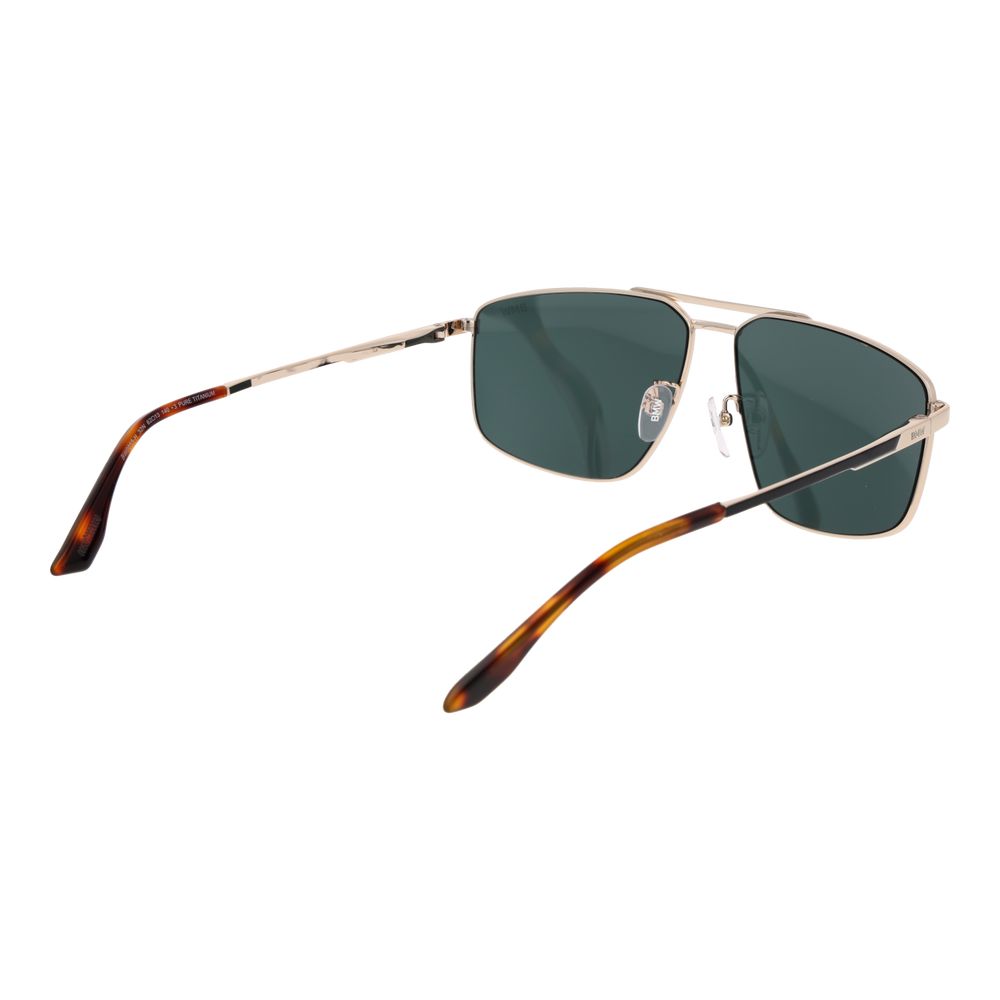 Lunettes de soleil BMW en titane doré