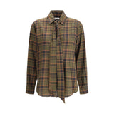 Chemise bicolore en coton Saint Laurent