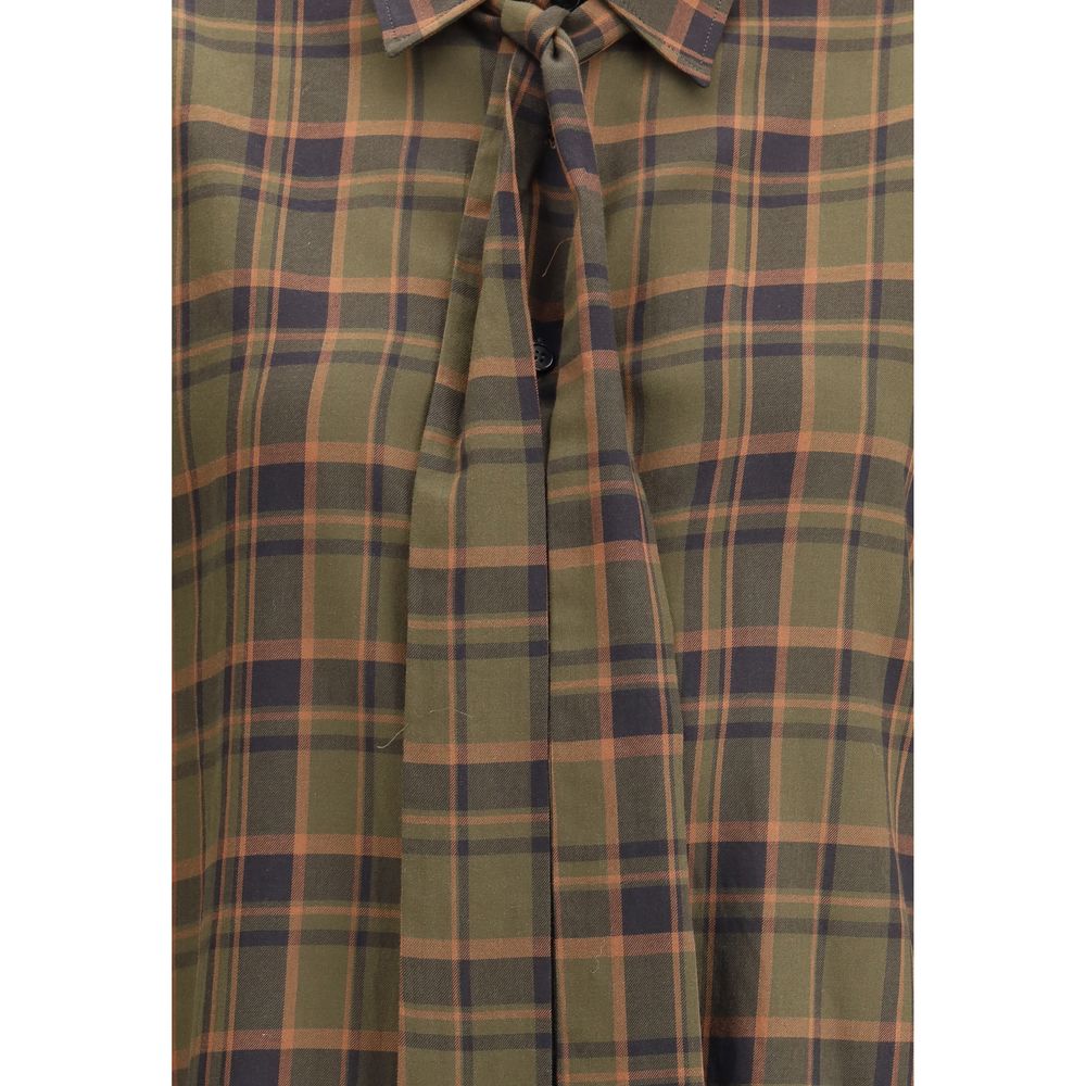 Chemise bicolore en coton Saint Laurent