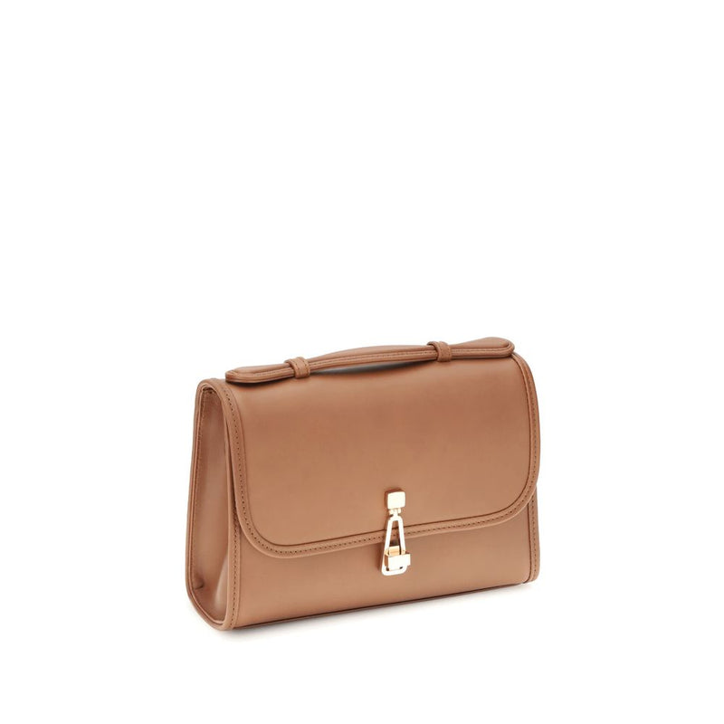Sac à bandoulière en cuir marron Gabriela Hearst