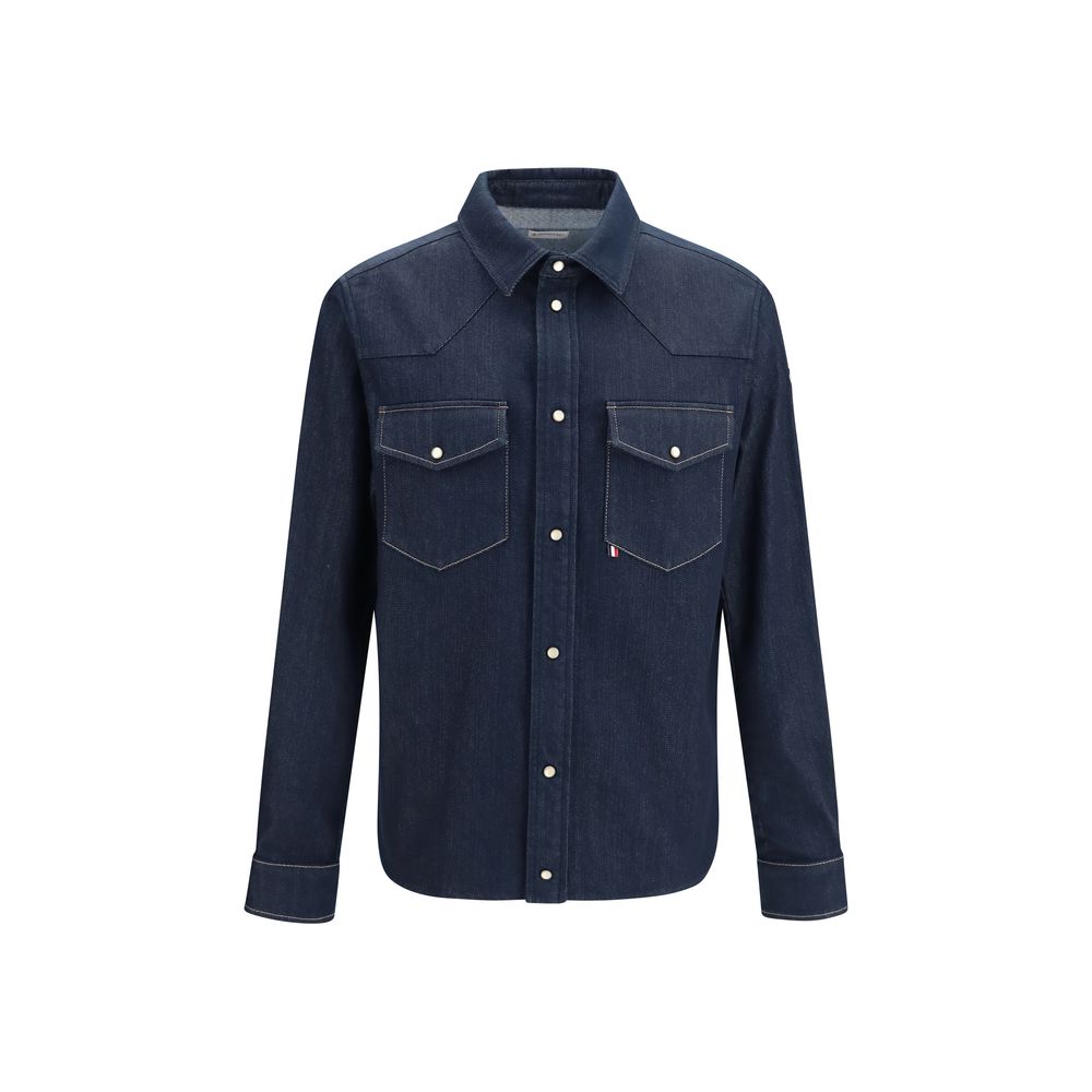 Veste en jean Moncler en coton bleu